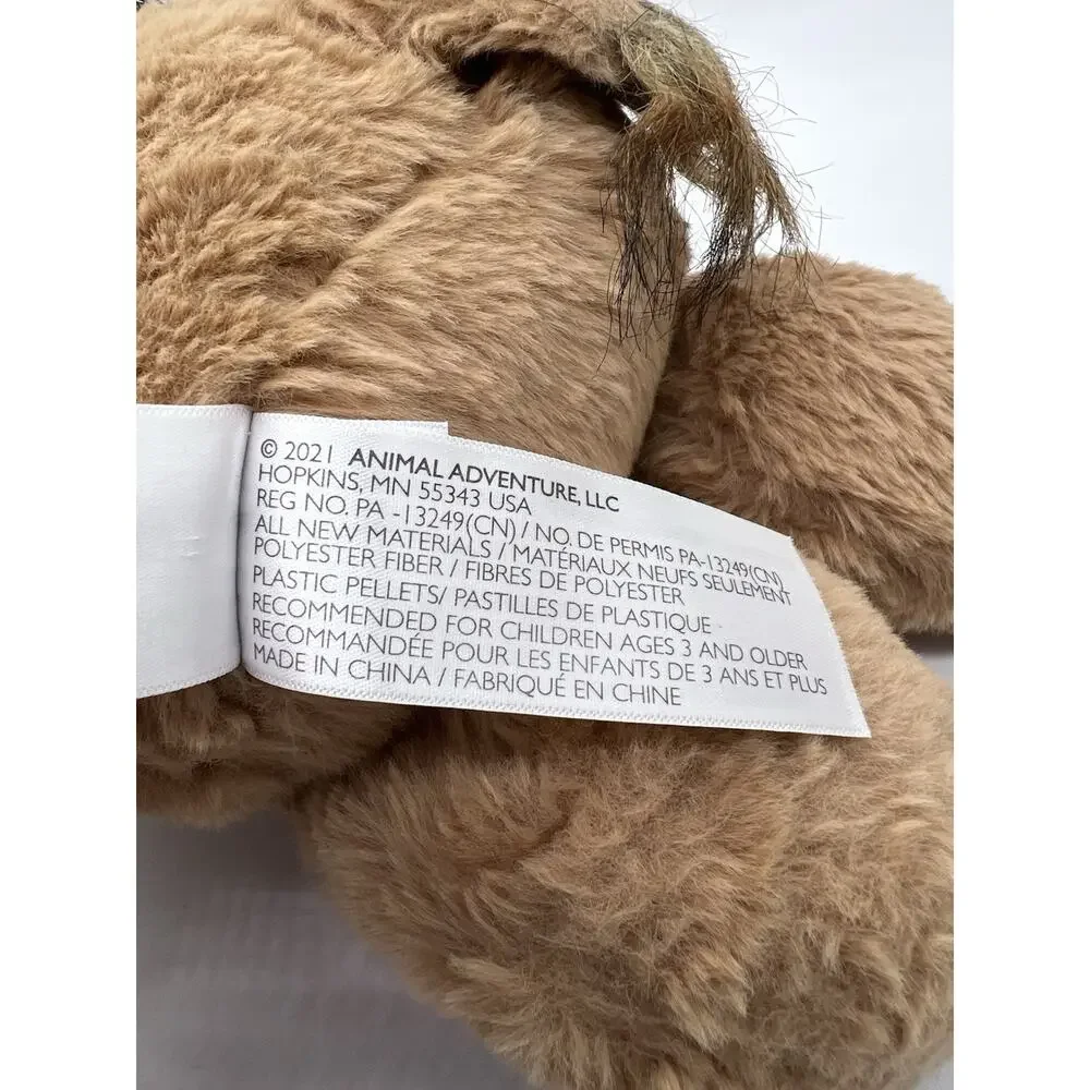 Animal Adventure Lion Plush Brown 11” Sitting Stuffed Animal Soft Toy 2021 HTF
